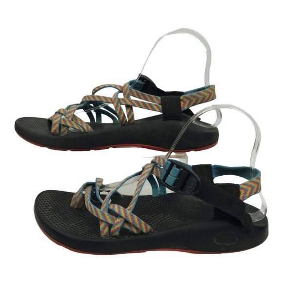 Chaco Rainbow Strappy Toe Loop ZX/2 Yampa Fiesta Sandals Womens 9 Vibram Sole - Picture 1 of 13